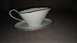 Porcelán mártásos csésze,  Drasche porcelán  1800-1900 as évek