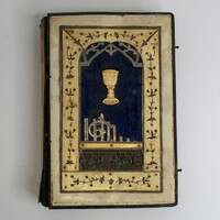 Régi imakönyv csontberakással