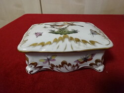 Herendi porcelán, Rothschild mintás bonbonier. 7974/RO. Jókai
