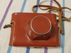 FED 5 távmérős fényképezőgép bőr tokkal és vakuval