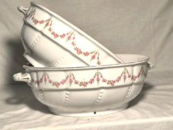 Füles porcelán tálak