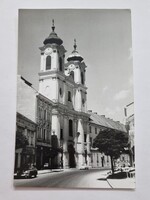 SZÉKESFEHÉRVÁR fekete-fehér régi postatiszta képeslap ( FORTE) Zirci templom