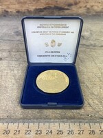 -AV865- Régi Emlékérem Plakett Magyarok Népvándorlása és Honfoglalása Emlékérem Sorozat Dobozban