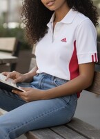 Adidas gyönyörű,karcsúsított galléros ing póló!