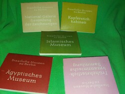 1950'S Gyűjtői csemege ! MINIKÖNYV BERLIN MÚZEUM ismertető emlék szuvenírboltos fénykép katalógusok