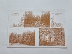 VÁCRÁTÓT Üdvözlet Vácrátótról Vigyázó kastélypark részletei  postatiszta képeslap