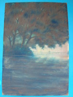 Szepesi  jelzéssel  : Vízpart , tájkép