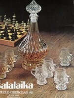 Minőségi Osztrák snapszos készlet eredeti dobozzában.