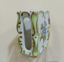 Herendi Viktória mintás porcelán gyufatartó