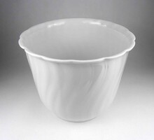 1Y354 Régi hatalmas méretű festetlen Seltmann Weiden porcelán kaspó 20.3 cm