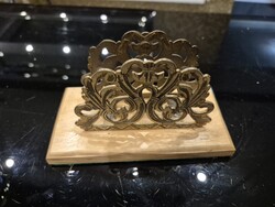 Bronz szalvéta tartó