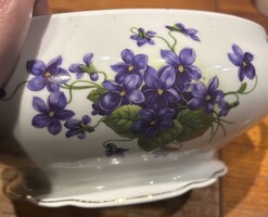 Ritka Zsolnay ibolyás leveses tál