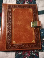 FIABA olasz bőr  gyűrűs mappa, írattartó