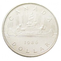 Kanada,1 dollar 1986 aUNC+ nikkel