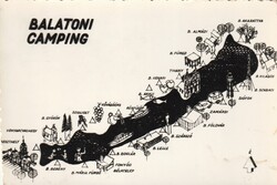 Ba - 848  Akinek a Balaton a szép Emlék: Balatoni camping térkép