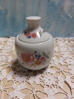 Alföldi szalmavirágos porcelán cukortartó, 12cm