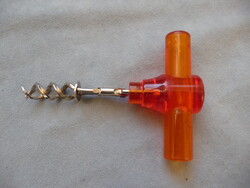 Retro dugóhúzó borász kellék svájci MAXRAM dupla spirálos dugóhúzó műanyag tokban 60 as évek