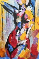 ••• AKT! AKT ! EROTIKA! ! PreszyArt 80x60cm vászon•••