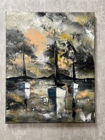•••Vitorlások•••PreszyArt 50x40cm vászon•••
