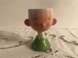 TOJÁSTARTÓ - FA - FESTETT - FÉNYES - RÉGI - 8 x 4,5 cm - RITKA LELET - NÉMET  - HIBÁTLAN