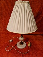 Padlásról, márványos asztali lámpa, 50 cm magas, működik