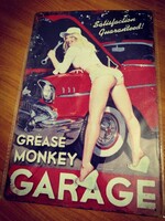 Garage fém dekoráció tábla 20*30 cm.