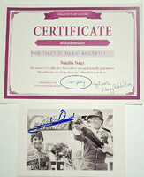 Mario Andretti (F1 Bajnok) autóversenyző aláírása hitelesítéssel fotón