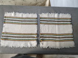 2 szép szőttes szalvéta vagy terítő, hibátlan