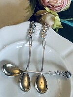 Ezüst fagyis &pudingos kanál..