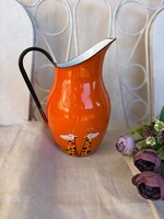 2.5 literes  zsiráfos nosztalgia zománcos  kancsó zománcozott mosdókancsó