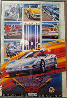USA car poster, the one millionth Chevrolet Corvette produced, July 1992
