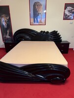 Olasz ágy éjjeli szekrénnyel artdeco