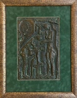 Somogyi József (1916-1993)_Barátnők 1970-es évek_30x20cm