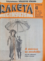 Rakéta regényújság, VIII/43, 1981 október, címlapon Pablo Picasso