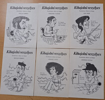 Kihajolni veszélyes magyar film, 6 db-os képeslapsorozat, filmismertető sorozat 1978