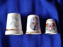 ARTA, St. GEORGE és jelöletlen porcelán GYŰSZŰK vegyes mintával