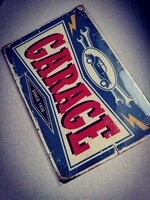 Garage fém dekoráció tábla 20*30 cm.