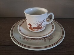 Angol kerámia reggelizőszett kacsa motívummal