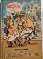 Mosaic comic, in German (die digedags und die piratenisel) 1978