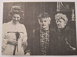 Szirtes Ági, Tolnay Kárari, Gobbi Hilda, I Can't Live Without Music, Hungarian film, postcard, film advertisement 1978