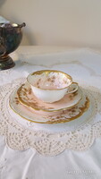Csodaszép,Aynsley angol porcelán reggeliző trió