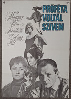 Próféta Voltál szivem filmplakát, moziplakát, Darvas Iván 1968