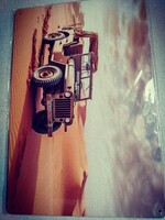 Autós fém dekoráció tábla 20*30 cm.