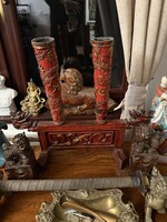 Kínai keleti faragás gyertyatartó