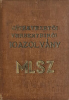 MLSZ Labdarúgó játékvezető igazolvány 1957-1958