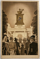 Franck Kávé képeslap (Gebhardt tervezésű grafika) Franck az 1941. évi Budapesti Nemzetközi Vásáron