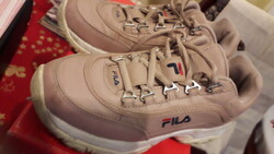 Fila bézs fűzős 5 soros sportedző cipő 38  bth: 25 cm.
