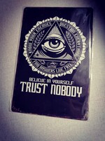 Spirituális fém dekoráció tábla 20*30 cm.