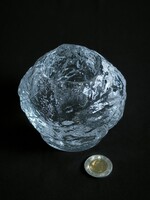 Kosta Boda "hógolyó" - jégüveg mécsestartó (II)