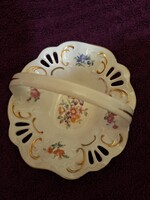 Német kosaras stílusú porcelán